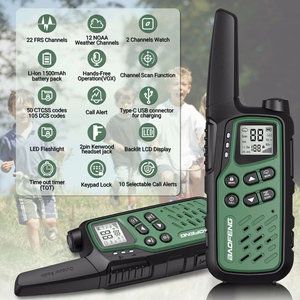 Baofeng BF-T25E -radiopuhelinsetti, 2 kpl, vihreät