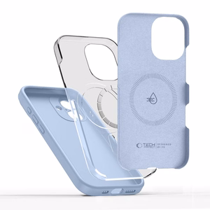 Tech-Protect Silikoninen MagSafe Suojakuori iPhone 17:lle - Sininen