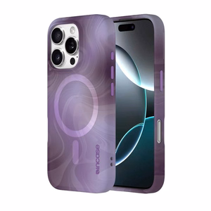 Incase Halo Case -suojakuori MagSafe-tuella iPhone 16 Pro -puhelimelle, Oil Slick Lilac