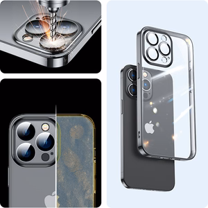Joyroom 14Q Case tapauksessa iPhone 14 Plus tapauksessa kansi metallinen kehys musta (JR-14Q3-musta)