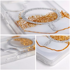 Case for Samsung S24 / S25 Golden compatible with MagSafe white
