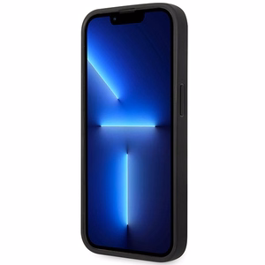 BMW BMHMP14L22RPSK musta nahkainen istuinkuvioinen suojakuori iPhone 14 Pro 6.1 MagSafe
