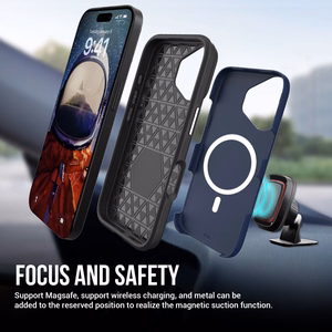 Perfectionists Triangle Mag Case iPhone 13/14 navy blue