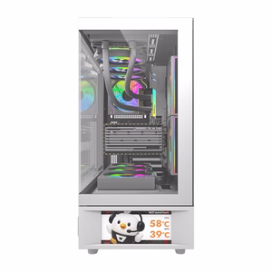 DarkFlash DS950V computer case with display (white) + 6 fans