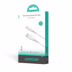 Joyroom S-A59 Vibrant Series 3A USB-A - USB-C Kaapeli 1,2m - valkoinen