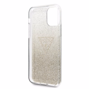 Guess GUHCN65SGTLGO iPhone 11 Pro Max gold/gold hard case Glitter Triangle