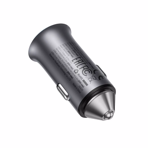 Acefast B16 autolaturi 95 W USB-C/USB-A harmaa