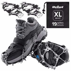 REBEL ACTIVE traction cleats for hiking shoes, size XL, 44–47
