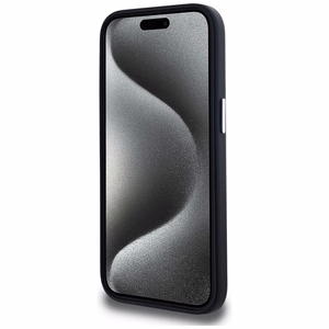 Karl Lagerfeld FW Metal Plate MagSafe Suojakuori iPhone 15:lle - musta