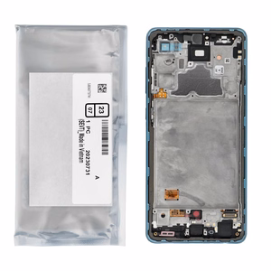 ServicePack LCD-näyttö SAMSUNG A72 4G A725F GH82-25460B sininen