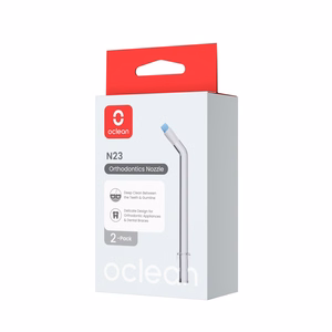 Oclean N23 ortodonttinen suutin W10 Lite -suupesurille, läpinäkyvä