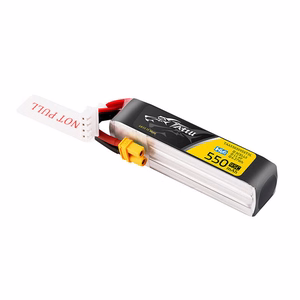 Tattu 3s 550 mAh 95C 11,4 V HV Lipo-akku, jossa on XT30-liitin (Long-Pack)