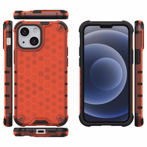 Honeycomb Asia panssari kansi TPU puskuri iPhone 13 mini punainen