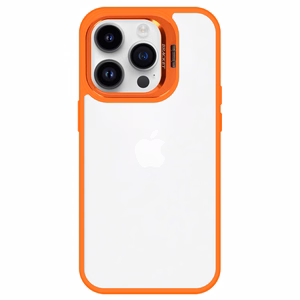 Tel Protect Kickstand Suojakuori + kameran lasi (linssi) iPhone 11 Pro Max:lle oranssi