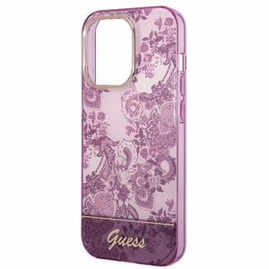 Guess Porcelain Collection Suojakuori iPhone 14 Pro Max:lle - fuksia