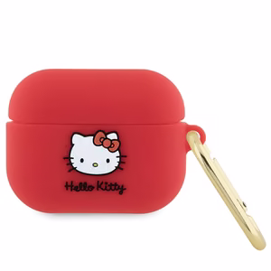 Hello Kitty Silicone 3D Kitty Head suojakuori AirPods Pro:lle - fuksia