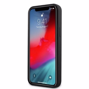 AMG Silikoninen Big Logo Suojakuori iPhone 12 Pro Max:lle - musta