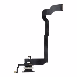 Latausliitin USB IPHONE X musta (käytetty)