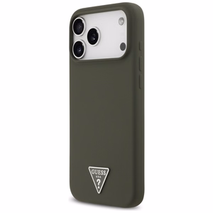 Guess silikoninen Triangle Logo MagSafe -suojakuori iPhone 17 Pro Maxille - vihreä