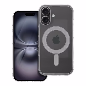 Suojakuori iPhone 16:lle Clear Mag Cover (STR / CAMERA PROTECTION) yhteensopiva MagSafen kanssa läpinäkyvä