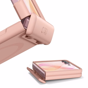 Tech-Protect Kevlar Aura -suojakuori laitteelle Samsung Galaxy Z Flip 8, MagSafe-yhteensopiva – vaaleanpunainen