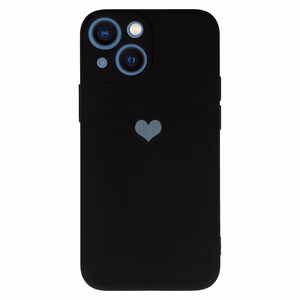 Vennus Silicone Heart Case for Iphone 14 Plus design 1 black