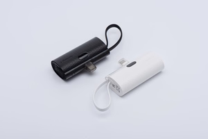Ulkoinen akku Forcell F-Energy Power Plug F5K3 PD 20W 5000 mAh sisäänrakennetulla Lightning-liittimellä valkoinen