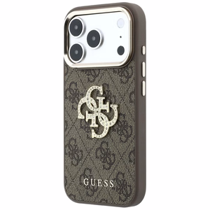 Kotelo mallille IPHONE 18 Pro Max/17 Pro Max (Big Strass Logo 4G) (väri: ruskea)