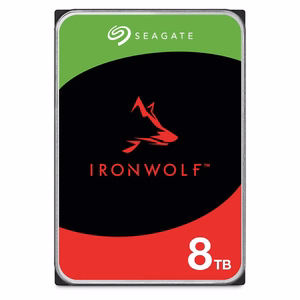 Seagate IronWolf sisäinen kiintolevy 8 TB 256 MB 3.5" Serial ATA III (ST8000VN004)