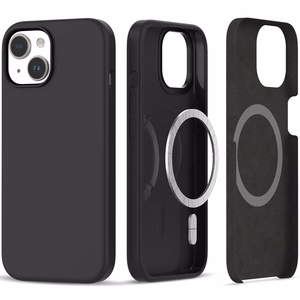 Tech-Protect Silicone MagSafe iPhone 15 Suojakuori - matta musta