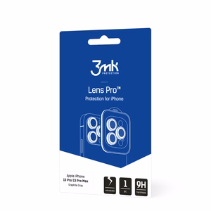 Karkaistu lasi kameraan 3mk Lens Pro Apple iPhone 13 Pro/13 Pro Max musta
