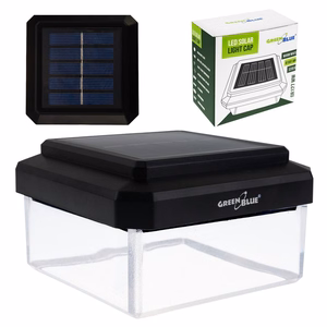 GreenBlue GB128 WW – 100×100 mm aurinkokäyttöinen LED-aitatolppavalo, 3200 K