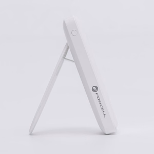 Ulkoinen akku yhteensopiva MagSafe:lle Forcell F-Energy MagStand F10K2 QC3.0 PD 5A 20W 10000 mAh valkoinen