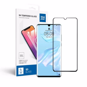 Tempered glass to Huawei P30 PRO (full glue / case friendly) Blue Star 5D black