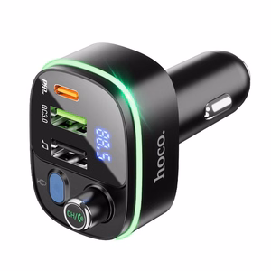 Autoon Bluetooth-lähetin Hoco 2 x USB A + USB C QC3.0 PD 20W E62 musta