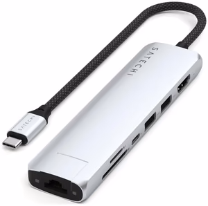 Adapter HUB 7in1 USB C Satechi Slim ST-P7SS silver