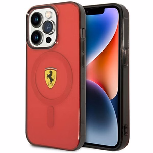 Ferrari FEHMP14XURKR iPhone 14 Pro Max 6.7" punainen/punainen hardcase Translucent Magsafe
