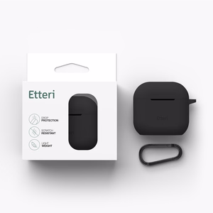 Etteri silikoninen suojakuori AirPods 4 musta