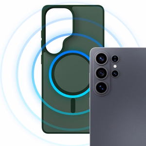 Samsung Galaxy S26 Ultra – 3mk Smoke MagCase vihreä puhelimen suojakuori