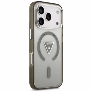 GUESS suojakuori iPhone 17 Pro Max MagSafe-yhteensopiva (IML Gradient kolmiologolla) - khaki