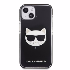 Karl Lagerfeld KLHCP13STPECK iPhone 13 mini 5.4 kovakuori musta/musta Choupette Head