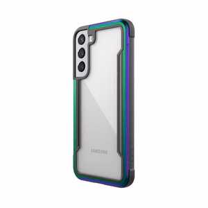X-Doria Raptic Shield Pro suojakuori Samsung Galaxy S22+ 5G -laitteelle, antimikrobisella suojalla, helmiäishohtoinen