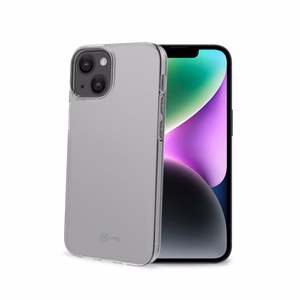 CELLY Gelskin takasuojakuori Apple iPhone 14, läpinäkyvä