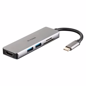 D-Link DUB-M530 – 5-in-1 USB-C-keskitin HDMI-liitännällä ja SD/microSD-kortinlukijalla