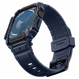 Spigen Rugged Armor Pro Apple Watch 10 (46mm) Laivastonsininen