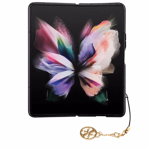 Guess Suojakuori Samsung Galaxy Z Fold 5:lle GUHCZFD5GF4GBR ruskea HC PU 4G Charm