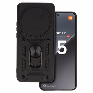 Slide Camera Armor Suojakuori Xiaomi 15 Ultra 5G:lle musta