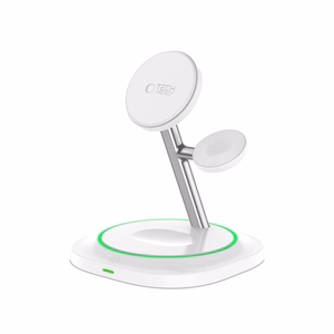 Tech-Protect QI15W-A46 3in1 Magnetic MagSafe Inductive Charger - White