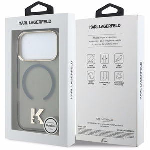Karl Lagerfeld IML K Head Logo MagSafe Suojakuori iPhone 17 Pro:lle - Musta