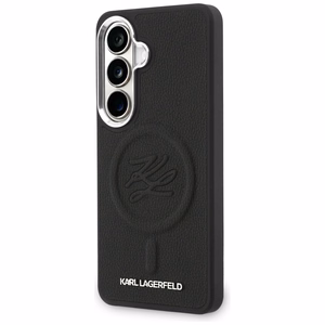 Karl Lagerfeld Embossed Ring Initials MagSafe Case for Samsung Galaxy S26+ - Black